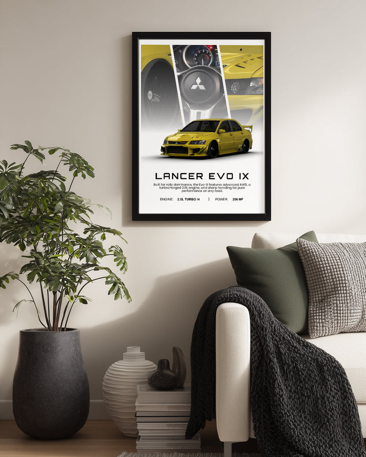 Mitsubishi Lancer Evo IX Poster Tablosu