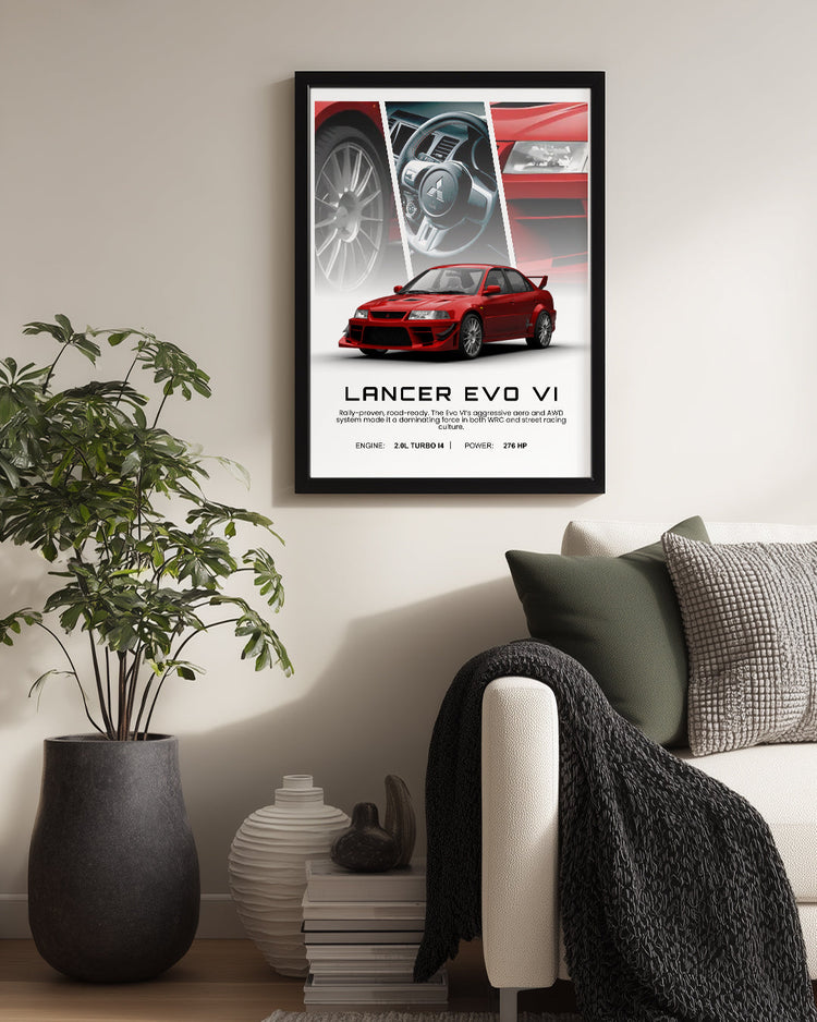 Mitsubishi Lancer Evo VI Poster Tablosu