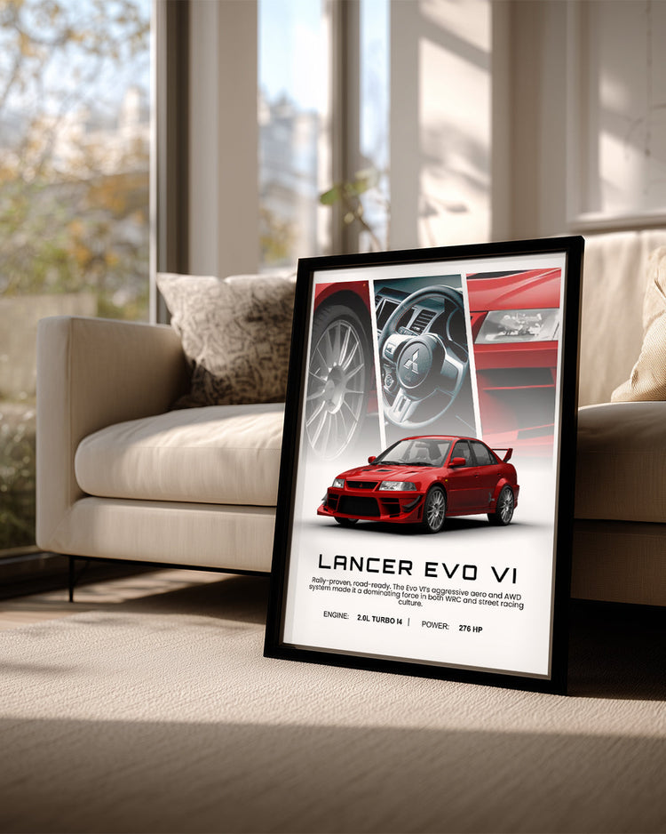 Mitsubishi Lancer Evo VI Poster Tablosu