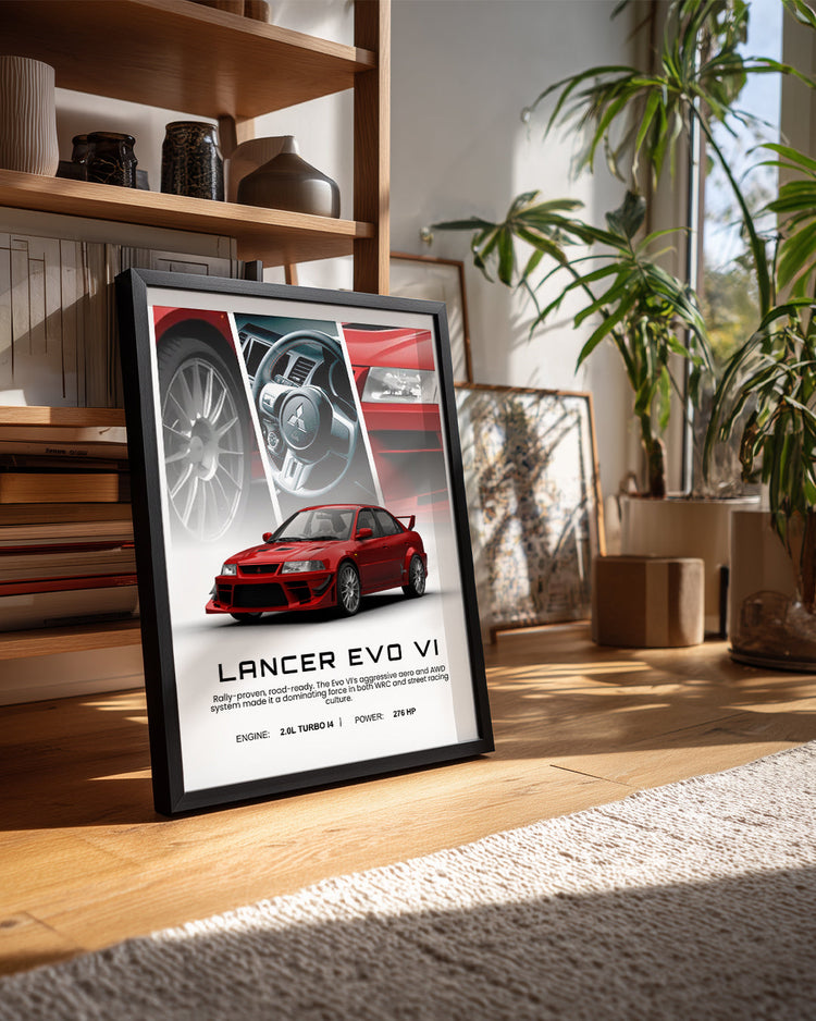 Mitsubishi Lancer Evo VI Poster Tablosu
