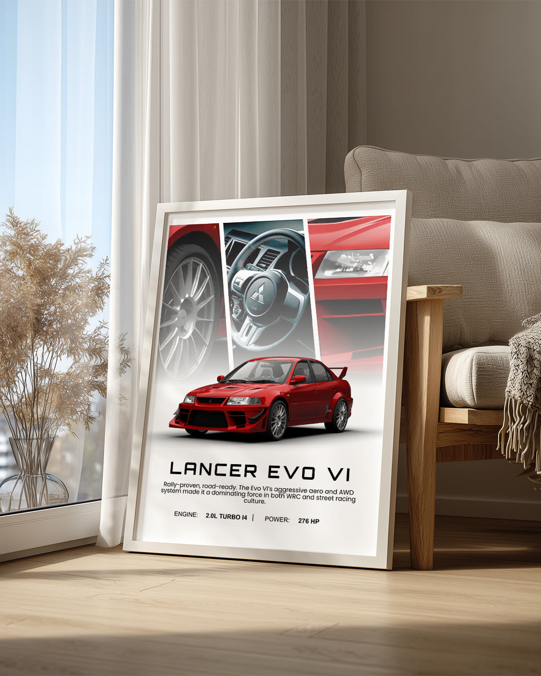 Mitsubishi Lancer Evo VI Poster Tablosu