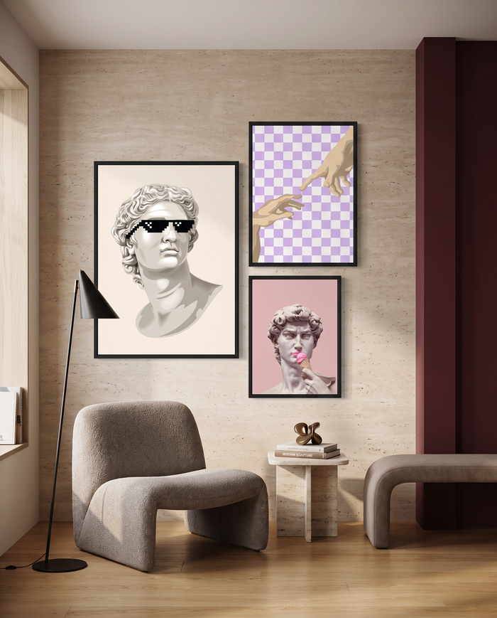 Modern 3'lü Poster Tablo Seti