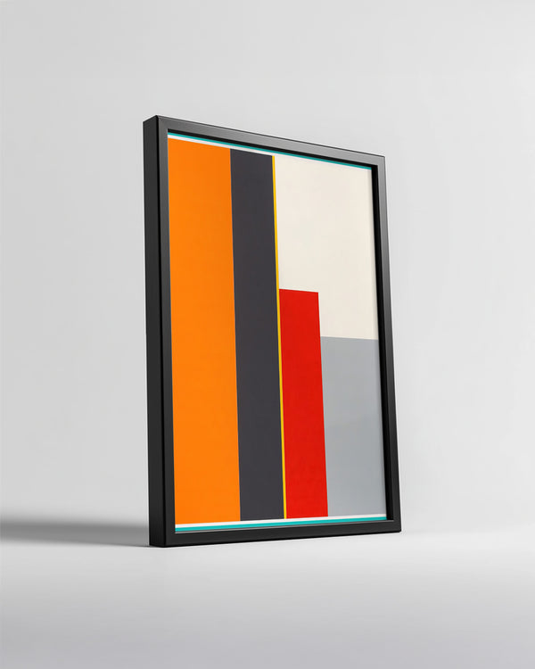 Modern Sanat Eseri - Renkli Geometrik Formlar Poster Tablosu