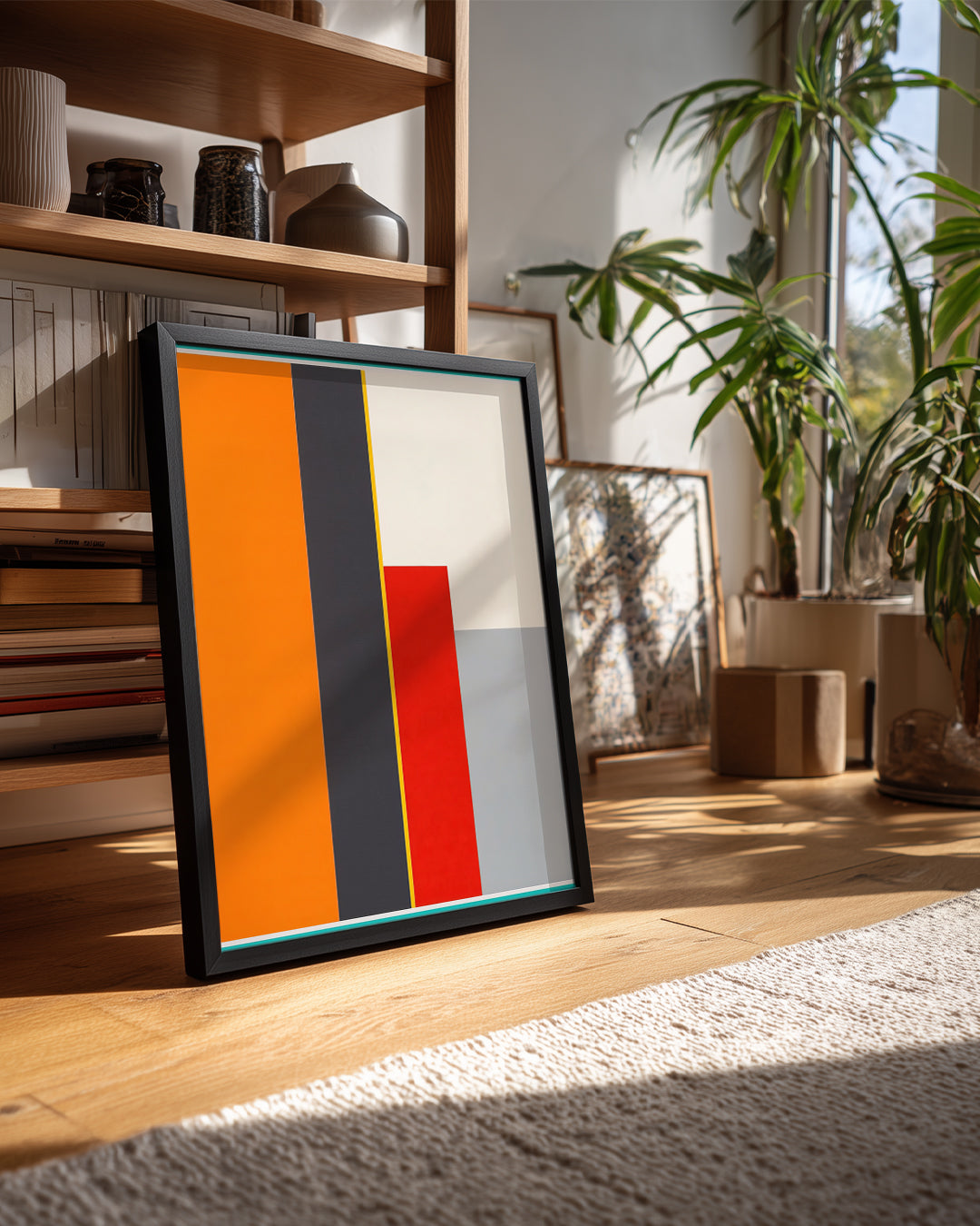 Modern Sanat Eseri - Renkli Geometrik Formlar Poster Tablosu