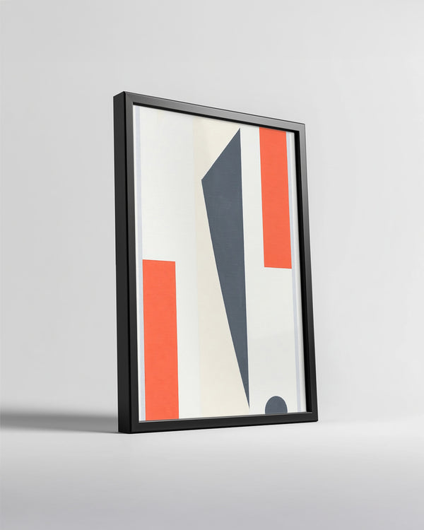 Modern Sanat Eseri - Soyut Renk ve Şekil Çalışması Poster Tablosu