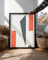 Modern Sanat Eseri - Soyut Renk ve Şekil Çalışması Poster Tablosu