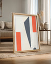 Modern Sanat Eseri - Soyut Renk ve Şekil Çalışması Poster Tablosu