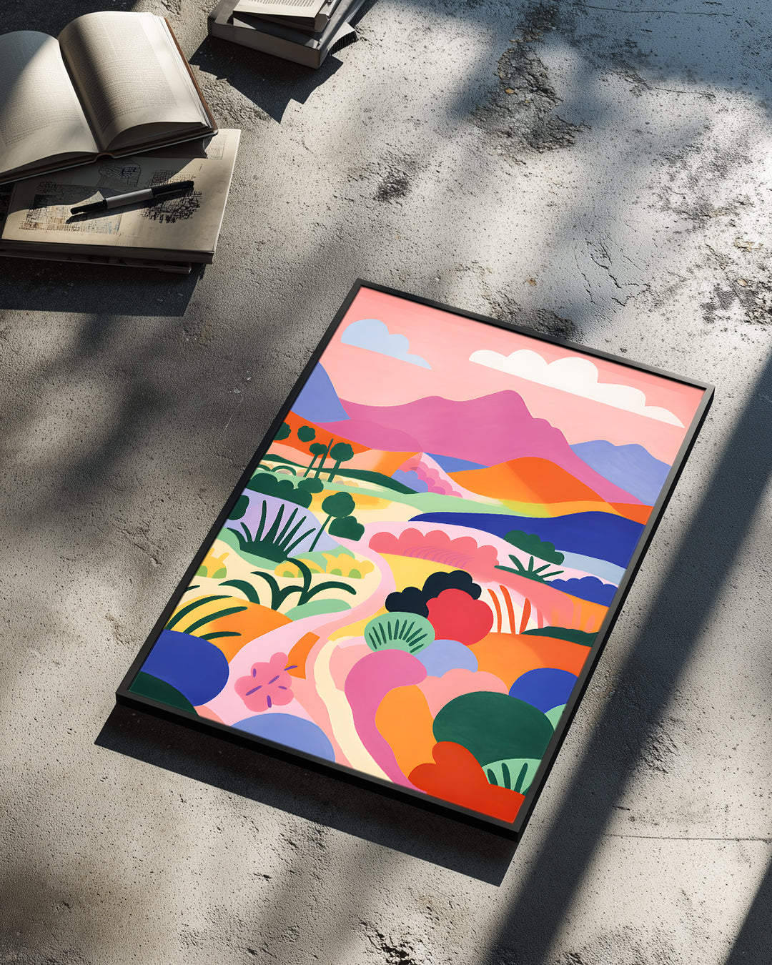 Montagne Vibrante Poster Tablosu