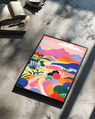 Montagne Vibrante Poster Tablosu