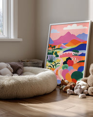 Montagne Vibrante Poster Tablosu