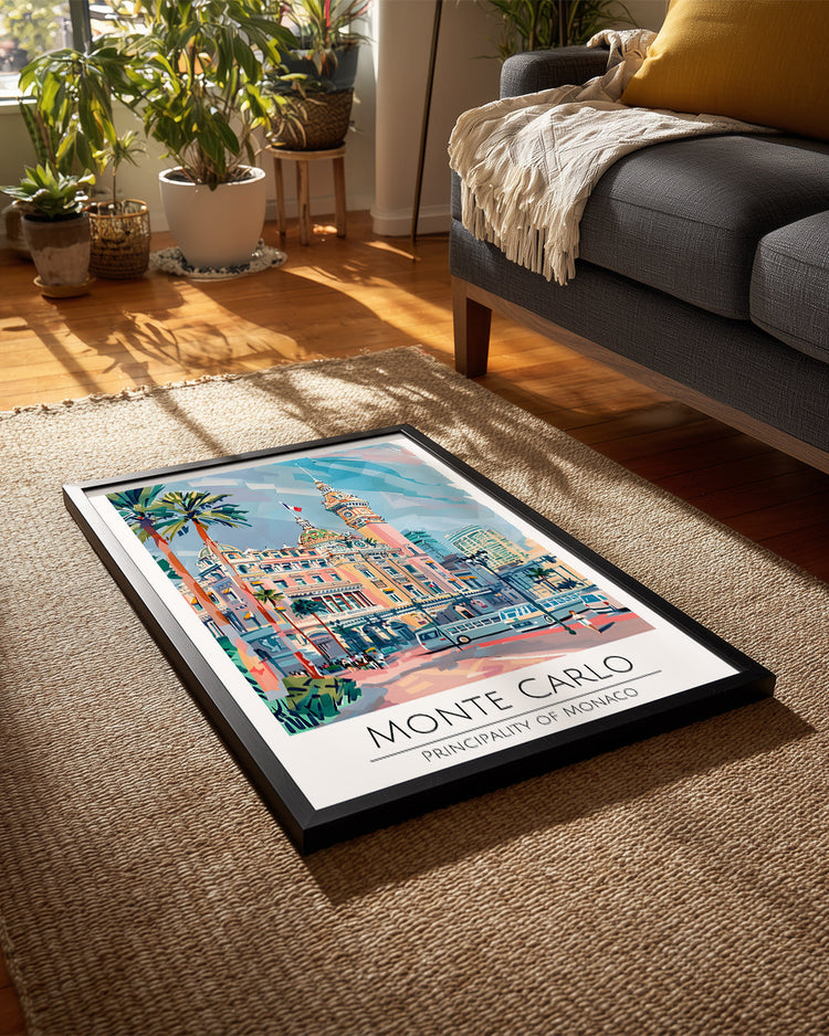 Monte Carlo Monako Poster Tablosu