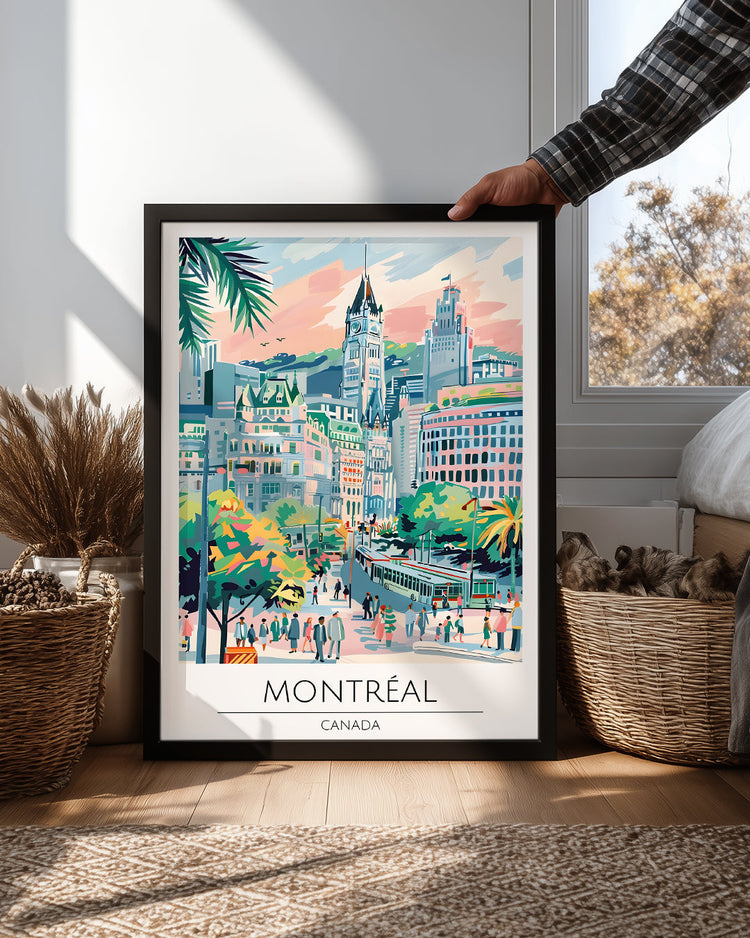 Montreal Kanada Poster Tablosu