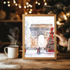 Moonlit Christmas Scene Poster Tablosu