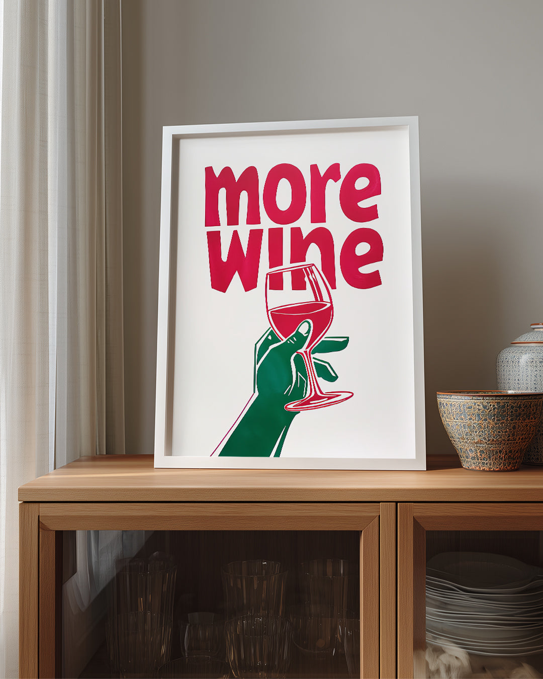 More Wine Poster Tablosu