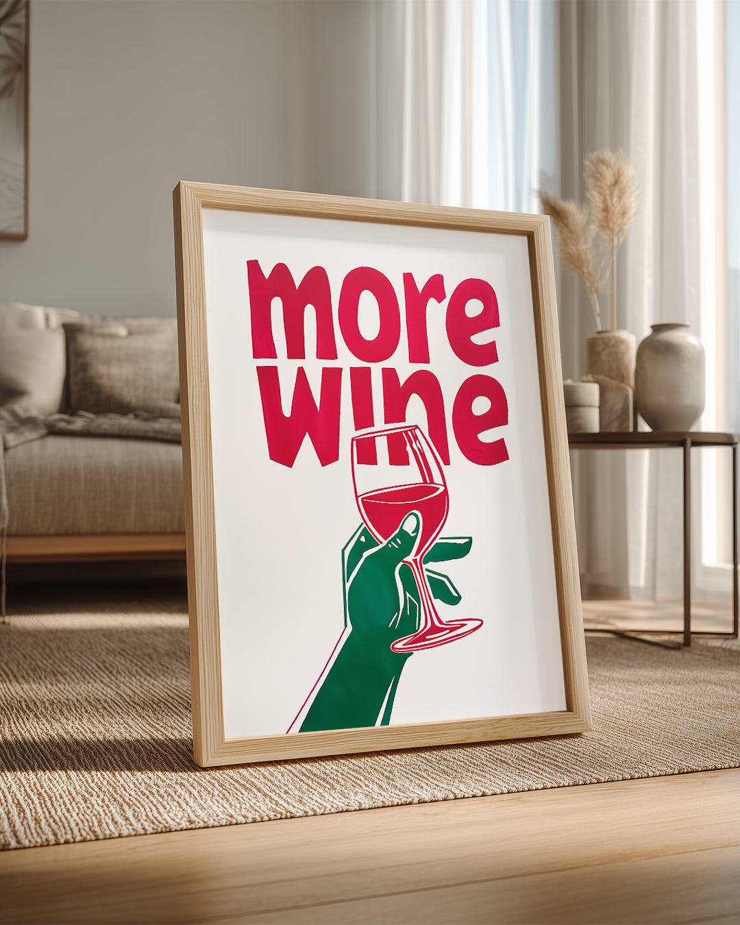 More Wine Poster Tablosu