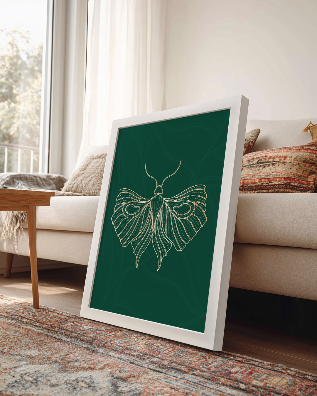 Moth - Detaylı Kanat Deseni Poster Tablosu