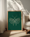Moth - Detaylı Kanat Deseni Poster Tablosu