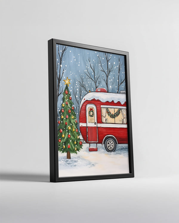 Mother Deer And Fawn Poster Tablosu
