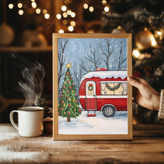 Mother Deer And Fawn Poster Tablosu