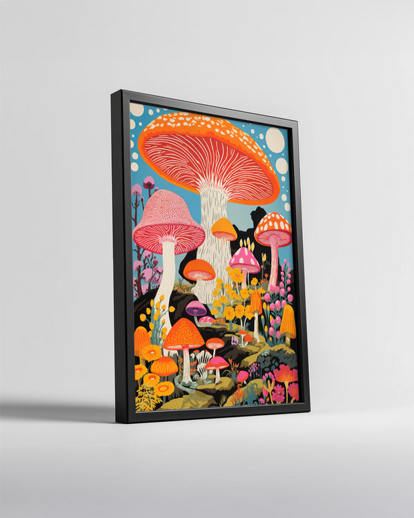 Mushroom Pop Poster Tablosu