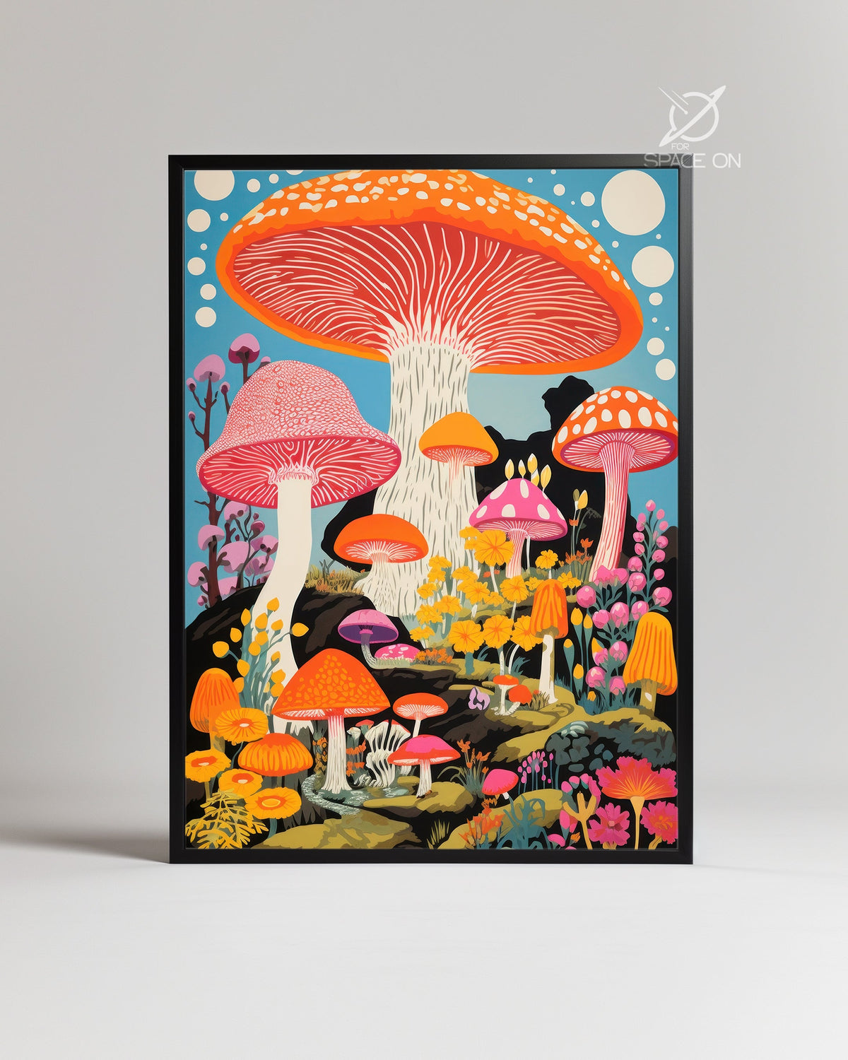 Mushroom Pop Poster Tablosu