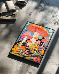 Mushroom Pop Poster Tablosu