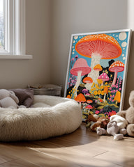 Mushroom Pop Poster Tablosu
