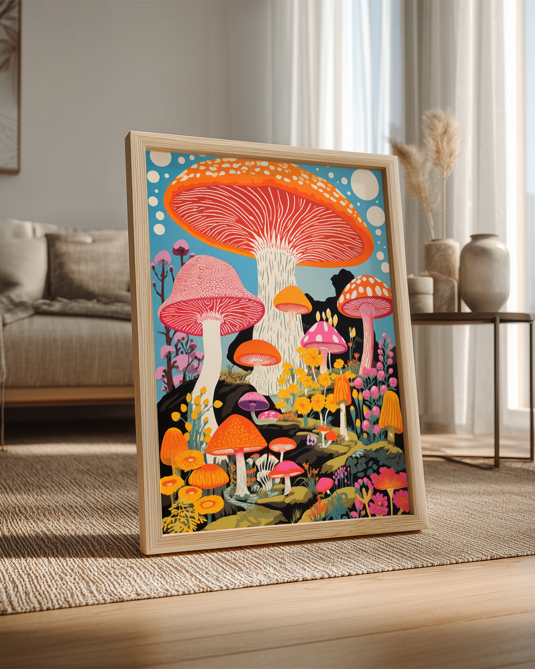 Mushroom Pop Poster Tablosu