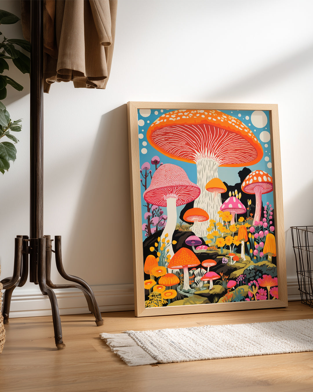 Mushroom Pop Poster Tablosu