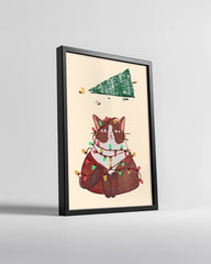 Musical Snowman Art Poster Tablosu