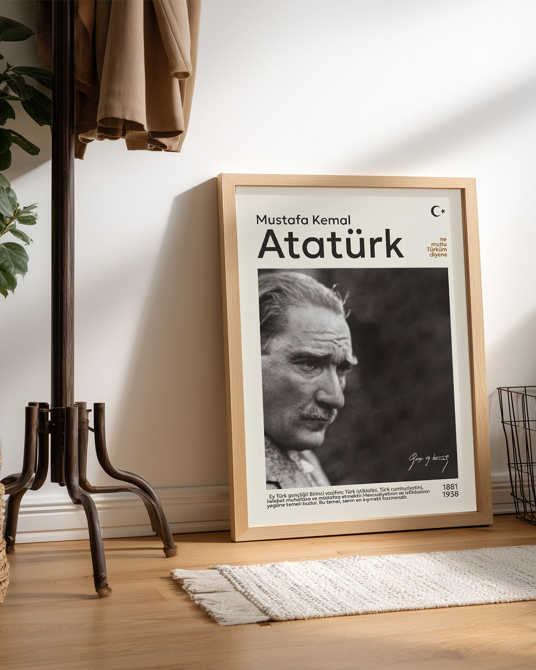 Mustafa Kemal Atatürk – Sonsuz Lider Portre Poster Tablosu
