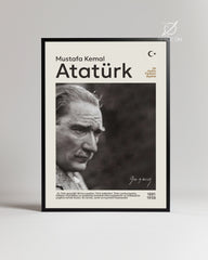 Mustafa Kemal Atatürk – Sonsuz Lider Portre Poster Tablosu