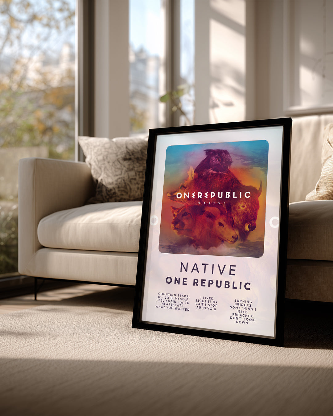 Native - One Republic Poster Tablosu