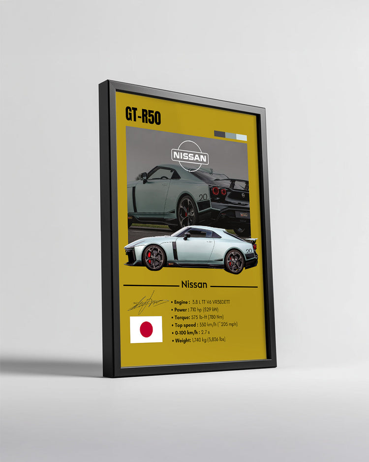 Nissan GT-R50 Poster Tablosu