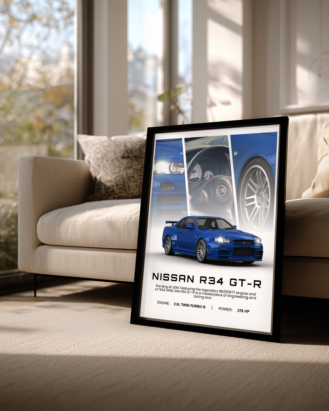 Nissan R34 GTR Poster Tablosu