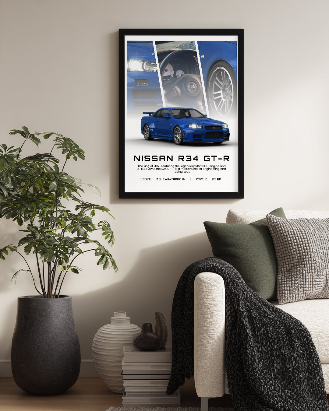 Nissan R34 GTR Poster Tablosu