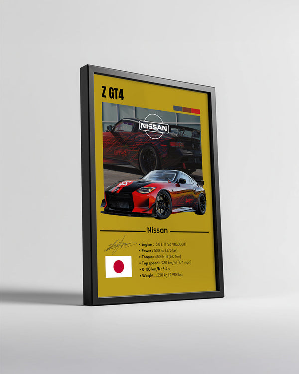 Nissan Z GT4 Poster Tablosu