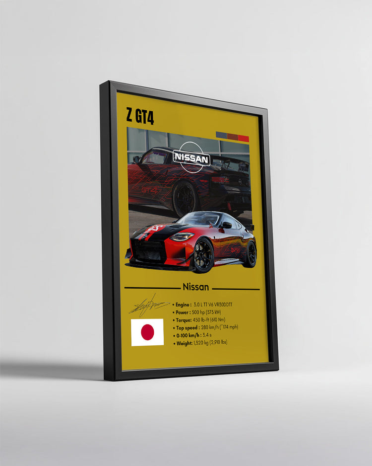 Nissan Z GT4 Poster Tablosu