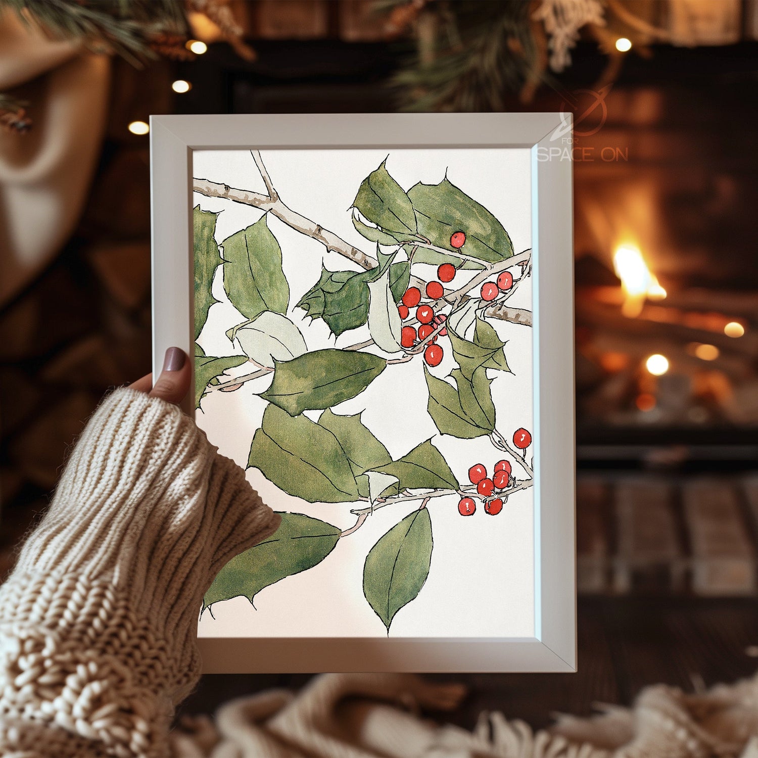 Noel Noel Typography Poster Tablosu