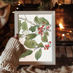 Noel Noel Typography Poster Tablosu