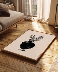 Noir Vase Poster Tablosu