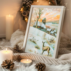 Nordic Christmas Evergreen Poster Tablosu