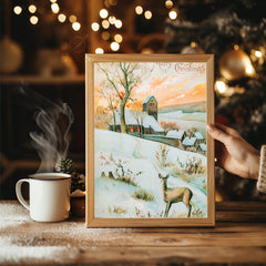 Nordic Christmas Evergreen Poster Tablosu