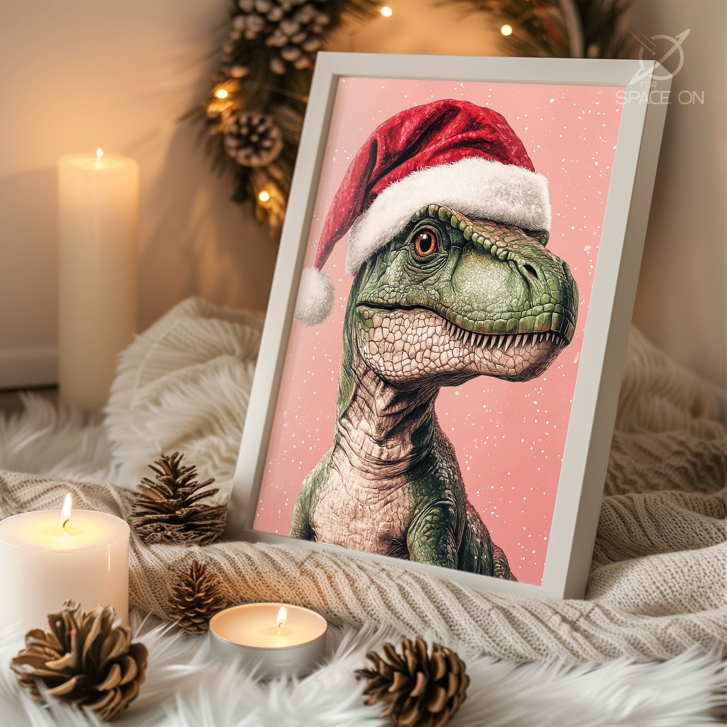 Nordic Santa Claus Poster Tablosu