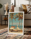 Nostaljik Motor Sahil Poster Tablosu