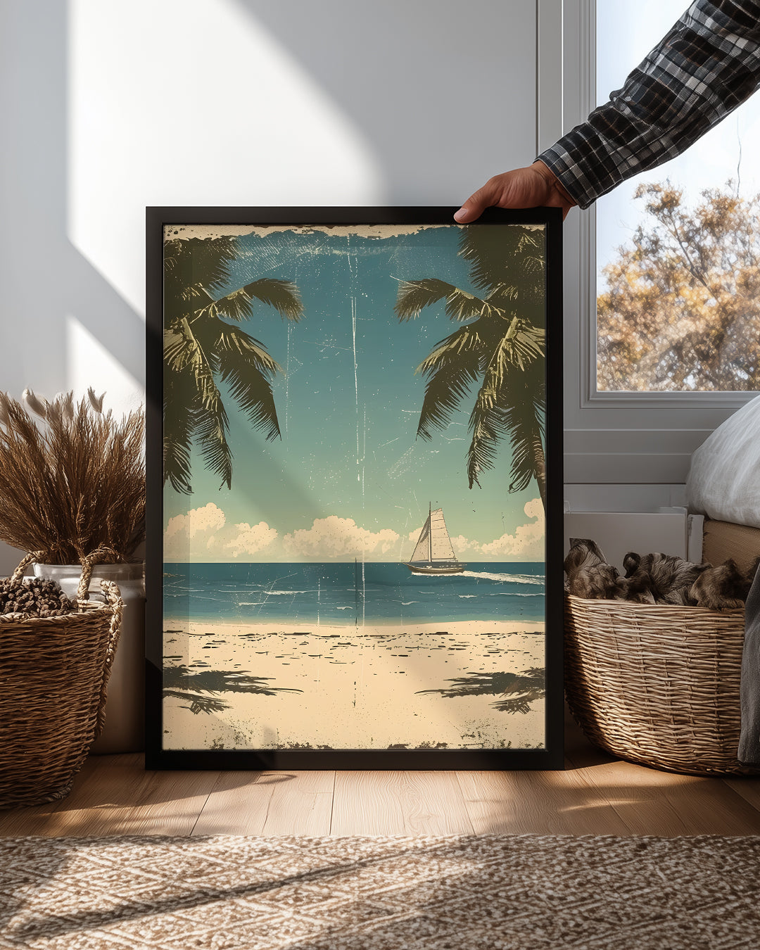 Nostaljik Sahil Poster Tablosu