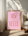 Now Never Poster Tablosu