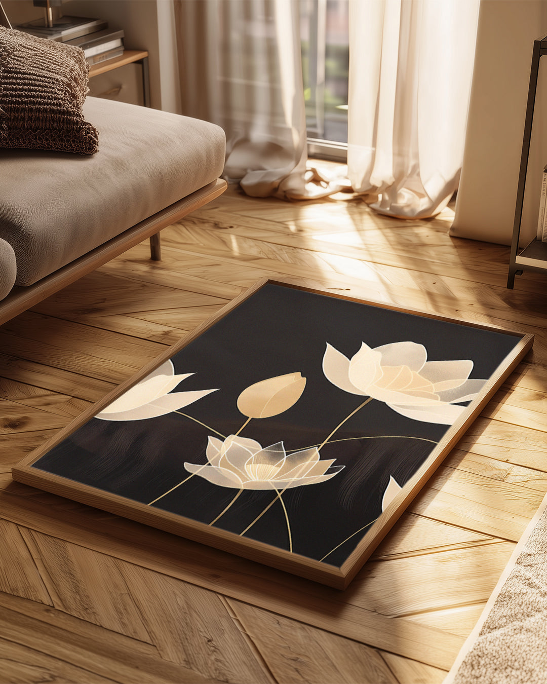 Nuit Fleurie Poster Tablosu