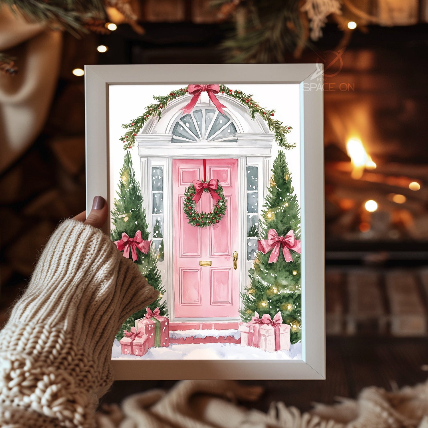 O Holy Night Text Poster Tablosu