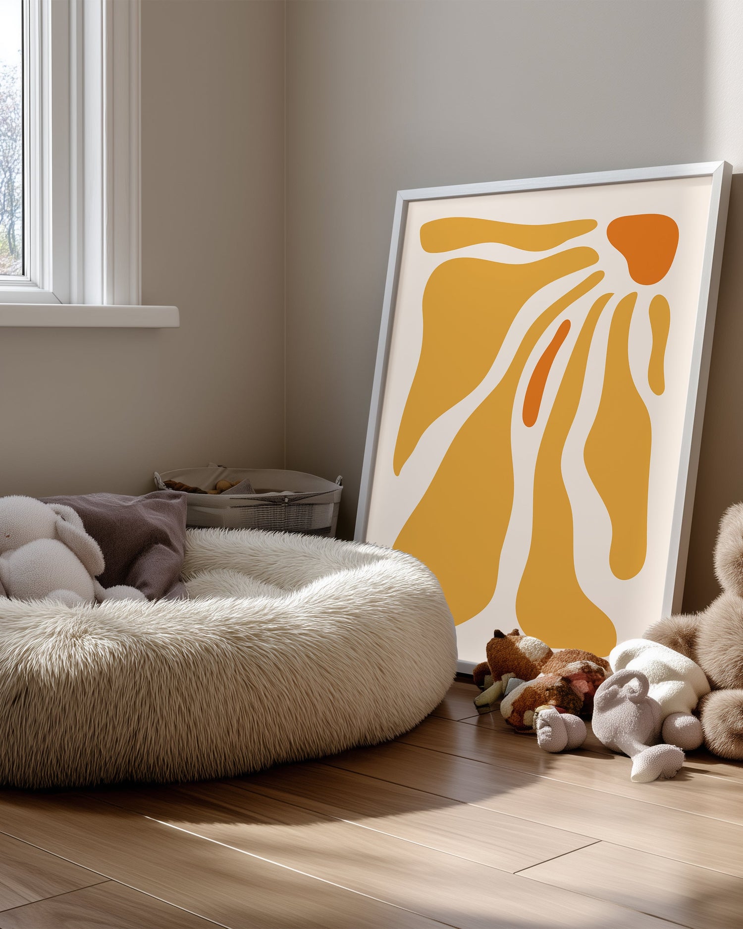 Ocre Flow Poster Tablosu